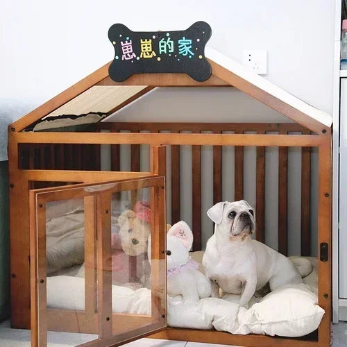 Premium  High-quality Wood Rabbit Box Dog Supplies Folding Corral Prefab Modular Crate Corral Para Mascotas