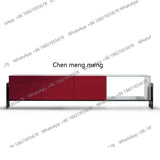 X  Light luxury solid wood glass surface TV cabinet creative storage film and television cabinet