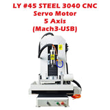 Steel Structure Metal 5 Axis 2.2KW CNC Router 3040 Option ATC System XYZAC Closed Loop or Servo Motor Engraving Milling Machine