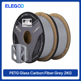 ELEGOO Glass Fiber PETG-GF Filament 1.75mm Gray White Black 1KG/2KG/5KG/10KG For US EU