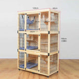 Cat Villa Wooden Cat Cage Household Space Cat House Luxury Indoor Room Cabinet Nest House Nest