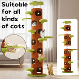 Tall Cat Tree Tower with Sisal Scratching Pad Cat Climbing Frame Super Large Cat Tree Tower for Indoor Kittens