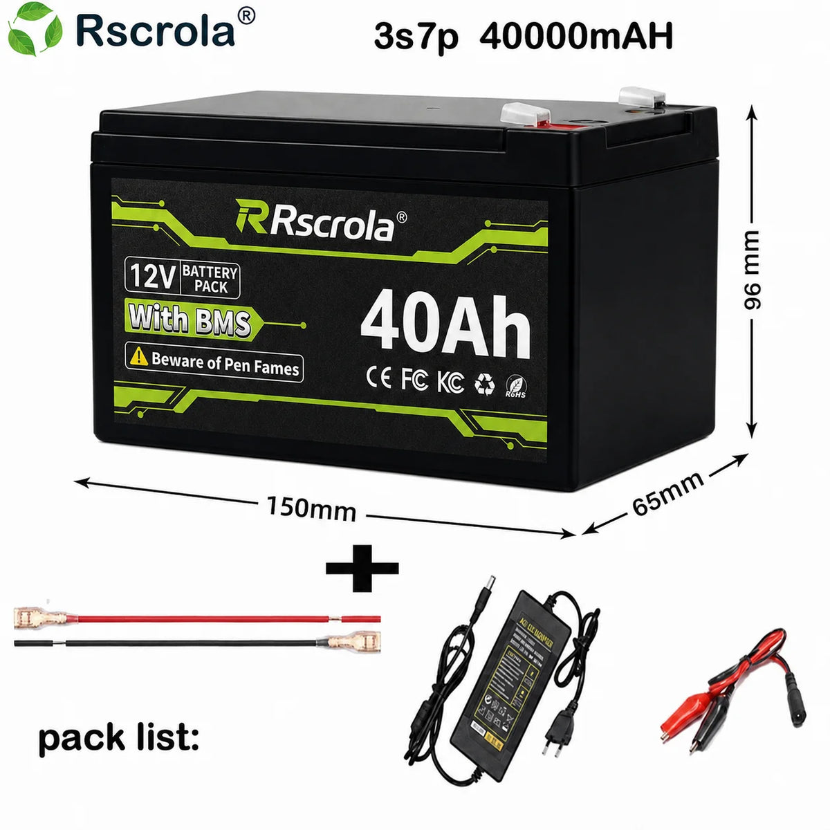 12V Rechargeable Lithium Battery Pack 20Ah 30Ah 40Ah 50Ah, 3S5P 6P 7P High Capacity Battery for Sprayer Portable Speaker Camping