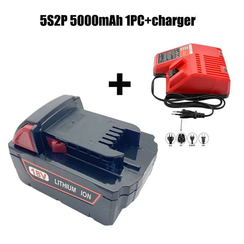 M18 Series 18V 5.0Ah 7.0Ah Rechargeable Lithium Ion Battery, Compatible with M18B M18B2 M18B4 Cordless Power Tools