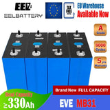 4Pcs 3.2V EVE 314Ah MB31 HSEV LiFePO4 Battery Cells Rechargeable Cell For DIY 12V 24V 48V Lithium Battery Pack for RV Camping