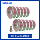 ELEGOO 5KG/10KG 1.75mm Silk PLA Filament,3D Printer Filament 1kg Gold Silver Fits for Most FDM 3D Printers