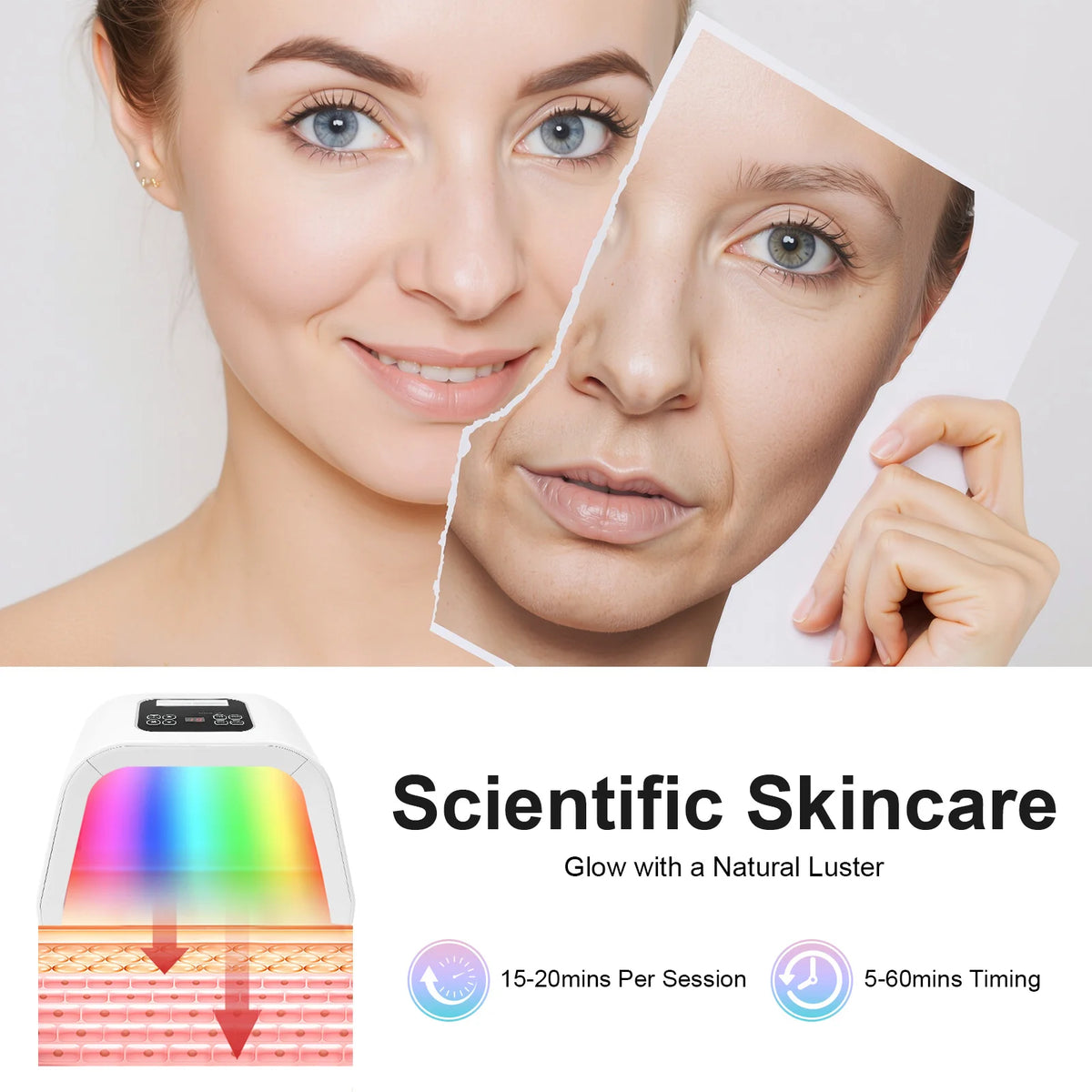 7 Colors PDT Led Mask Light Therapy LED Skin Care Beauty Health Facial Mask Led Acne Remover Anti Wrinklement