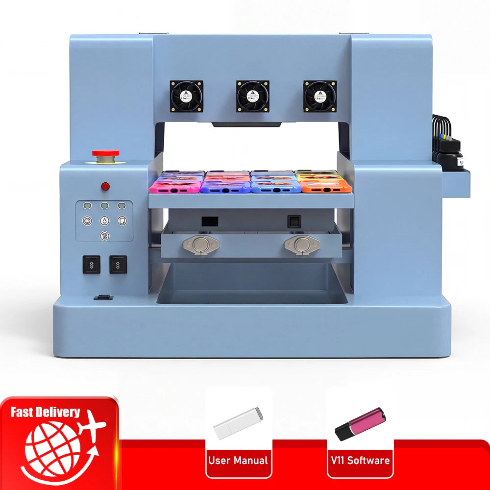 For Epson XP600 A3 UV Flatbed Printer LED UV Printer for Acrylic Glass Wood Direct-to-Object UV DTF Sticker Printer for Bottle