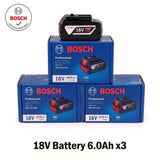 Bosch 18V 6.0Ah Genuine Battery BAT609 BAT609G Original Rechargeable Lithium-Ion Power Tool Battery