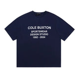 Classics Cole Buxton Simple Short Sleeve Men's Couple Ins Spring and Summer Loose Trend T-Shirt Women's CB Short Sleeve