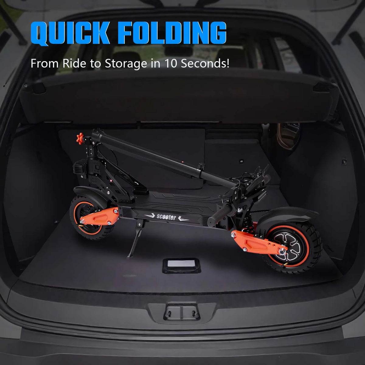 40MPH Top Speed，K11 Adult 1200W Electric Scooter,48V21AH Battery., 11-inch Off-Road Tires Sport Folding EScooter For Commuting