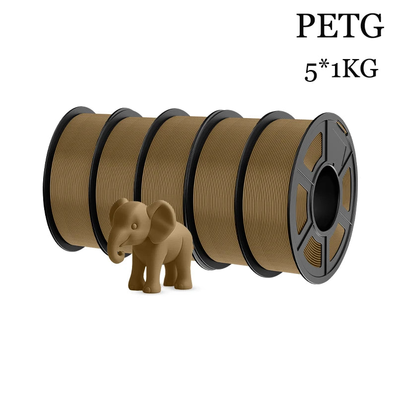 TECBEARS PETG 3D Printer Filament 5KG 1.75mm petg Multi color combination set FDM 3D Printer Materials DIY Gift From US UK DE