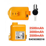 23/24Year Cord Zero 5000mAh Replacement Li-ion Battery Pack for LG A9S LCD EAC63382216 Cordless Vacuum Cleaner Battery A9S, A9X