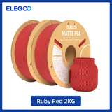 ELEGOO Multiple-Color Matte PLA Filament 1.75mm 2KG/4KG/5KG/10KG For EU US