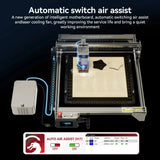 ATOMSTACK S40 Pro Laser Engraving Machine Power Adjustment 24W/48W with Air Assisted Wood Metal Cutting CNC Machines