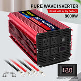 Pure Sine Wave Inverter 3500W/4000W/4500W/5000W inverter  12v converter 60HZ Portable camping car available US socket