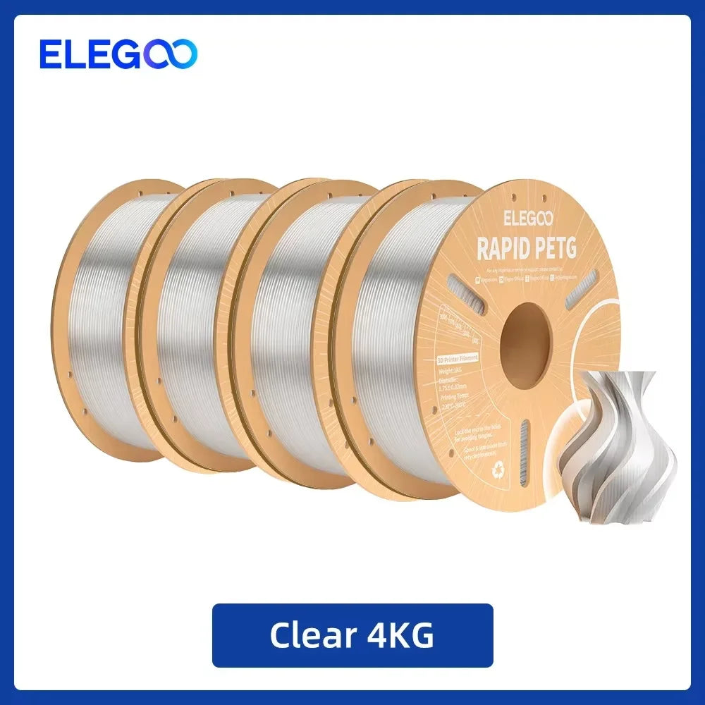 ELEGOO 4KG/5KG/10KG 1.75mm Rapid PETG Filament
