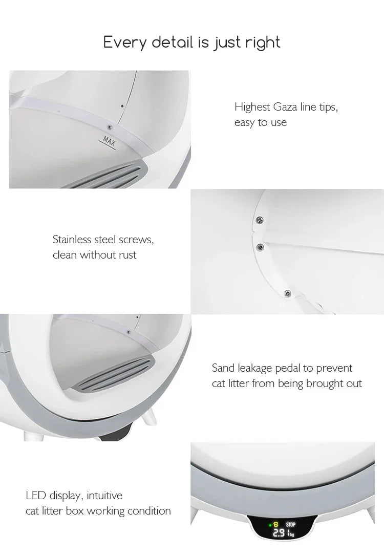 Cat  Boxes House Self-cleaning Auto Cats Box Machine Self Cleaning Smart Automatic Cat Box