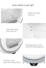 Cat  Boxes House Self-cleaning Auto Cats Box Machine Self Cleaning Smart Automatic Cat Box