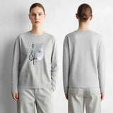 Amii Long Sleeve T Shirt 2026 New Arrival Autumn Soft Fabric Printed Embroidery Crew Neck Loose Fit Casual Women Top 12623029