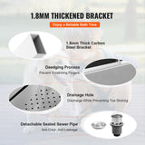 VEVOR 50" Pet Dog Grooming Tub Electric Height Adjustment Stainless Steel Bathing Station Bathtub for Multiple Pets Washing Sink