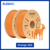 ELEGOO 1.75mm PLA+ Filament 2KG Set Plastic 3D PLA for Most FDM 3D Printers Dimensional Accuracy +/- 0.02mm 2pcs*1kg PLA+ Set