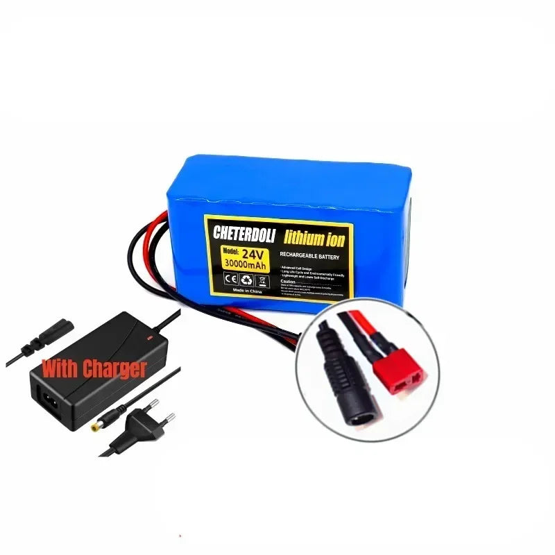24V 7S3P 18650 Li-Ion Battery Pack Lithium Batteries for Electric Motor Bicycle Ebike Sccooter Toys Drill With 2A Charger