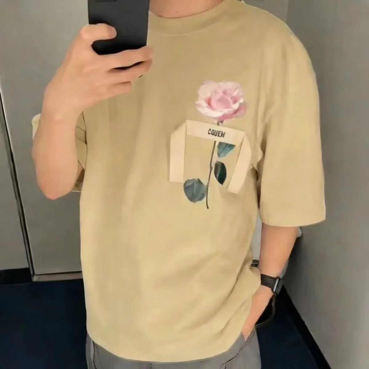 2026 New Men's and Women's Spring and Summer Short Sleeved T-shirt Casual Versatile Fashion Round Neck Top