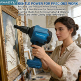 FAAOTU DAS180 rechargeable air dust gun brushless inflator equipment for dust removal in narrow spaces,suitable for MT battery