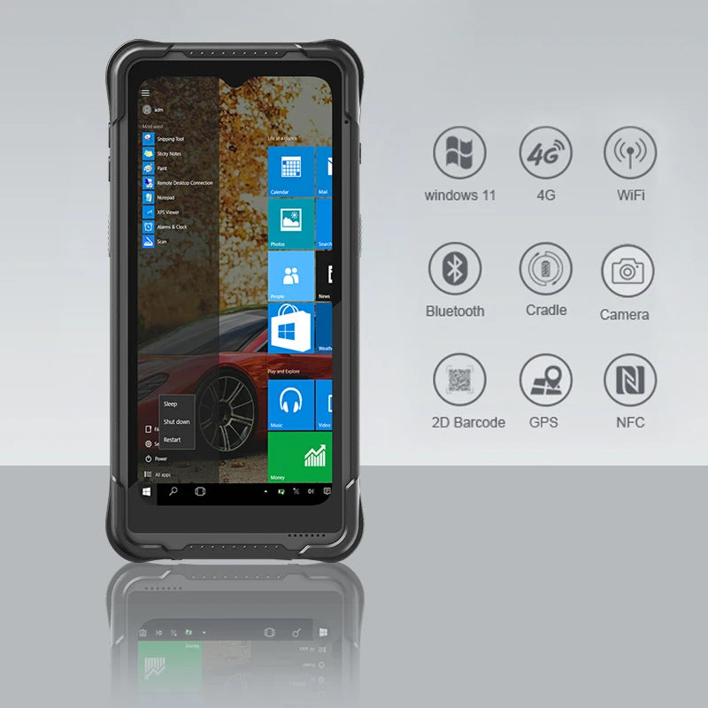 6.5 Inch Windows 11 PDA Handheld 8G+128G Intel N5100 CPU Data Collector IP67 Waterproof Rugged Industrial Tablet