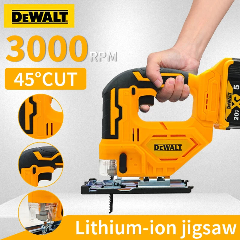 Dewalt 3000RPM Brushless Curve Saw 20V Cordless Electric Jig Saw Portable Multifunction Adjustable Woodworking Power Tool