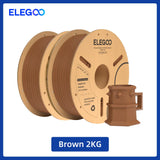 ELEGOO 1.75mm PLA+ Filament 2KG Set Plastic 3D PLA for Most FDM 3D Printers Dimensional Accuracy +/- 0.02mm 2pcs*1kg PLA+ Set