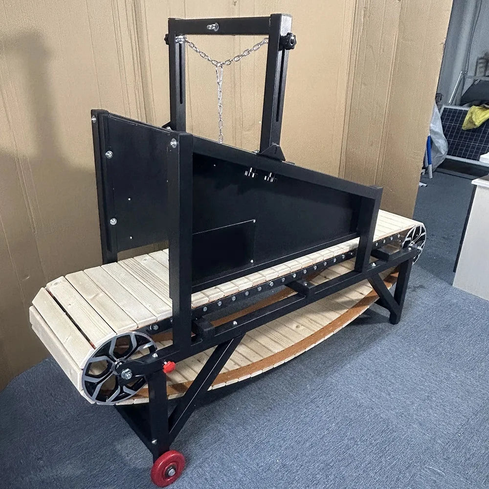 Fashionable Wood and Aluminium Pet Training Supplies-Dog Treadmill Walking Machine with Hand Brake for Effective Animal Training