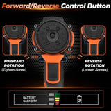 21V Brushless Cordless Drill Driver Kit 5-in-1 Multi-Head System with 2 Batteries and Charger Right Angle Adapter Offset Head 3
