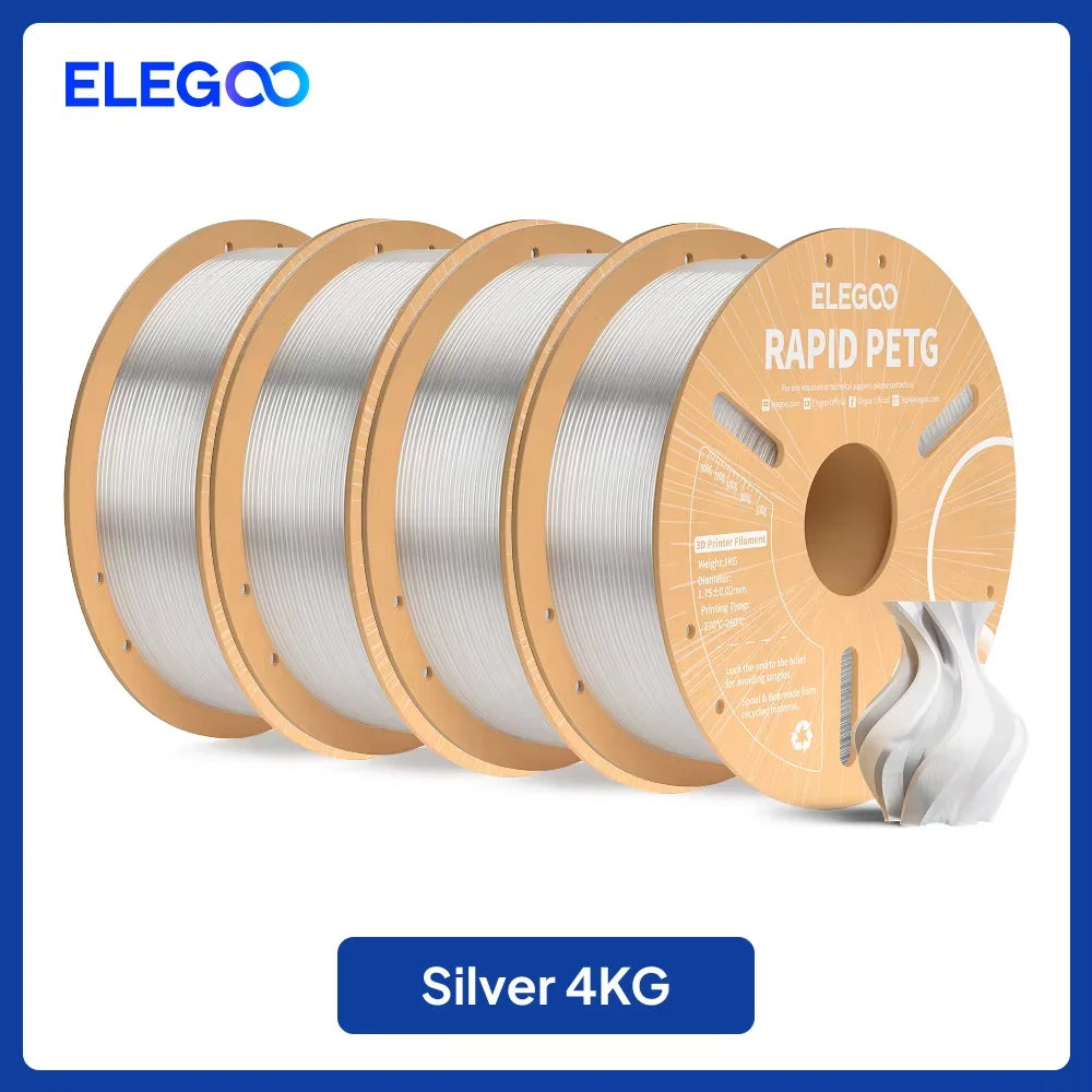 ELEGOO 4KG/5KG/10KG 1.75mm Rapid PETG Filament