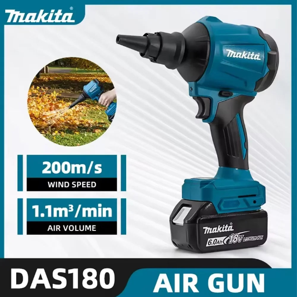Makita power tools, Makita 18v tools DAS180 high-power air dust removal gun, power tool dust blowing
