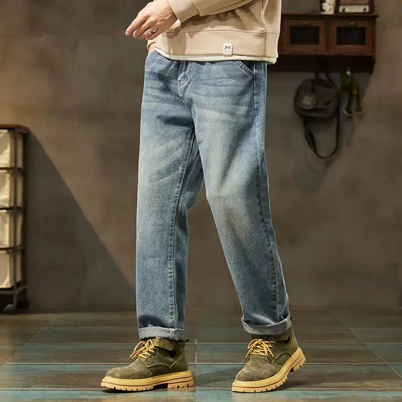 New 2026 Harem Loose Jeans, High Quality Fashion Trendy Versatile Cargo Long Pants, Retro Blue & Vintage Blue