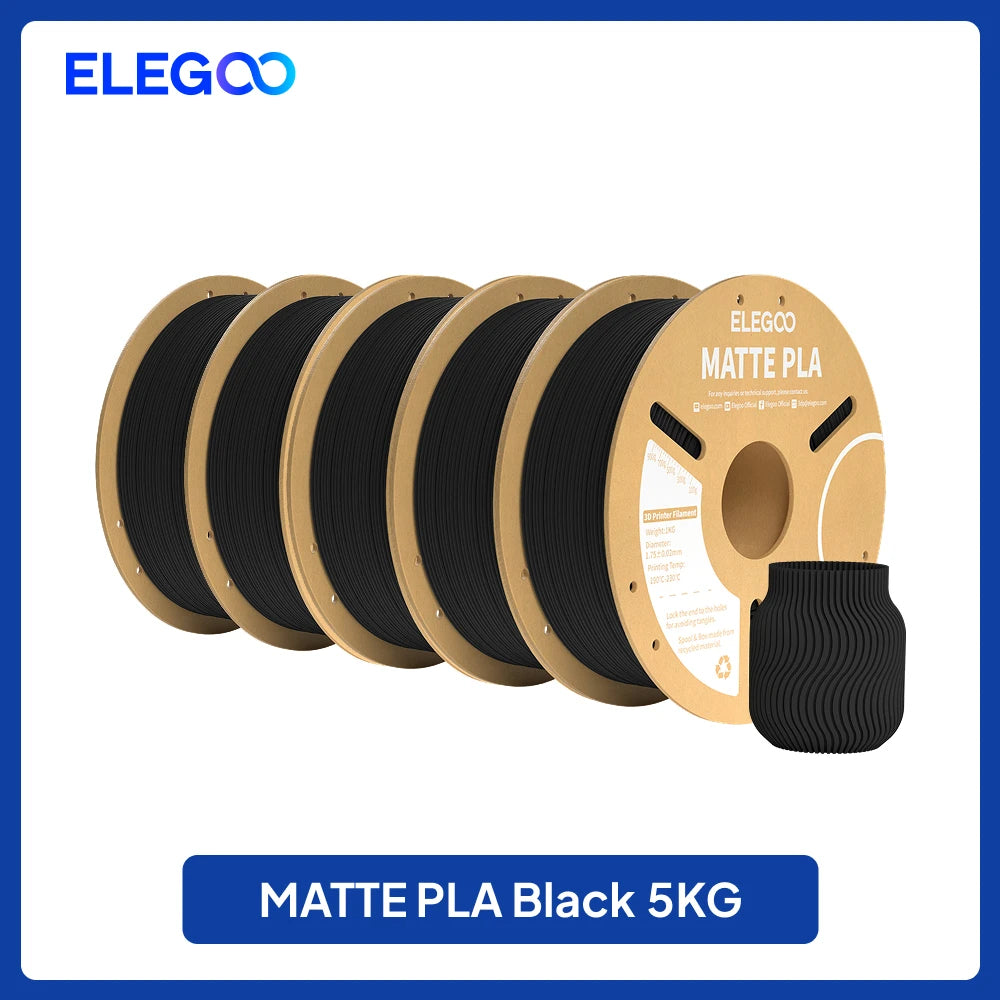 ELEGOO 4KG/5KG/10KG 1.75mm Matte PLA Filament