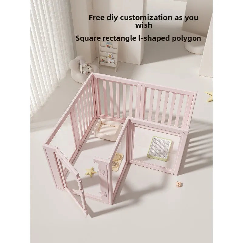 Pet enclosure, pink dog cage, medium and small  new dog cage