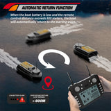 V030 Large RC Bait Ship GPS 9 Fishing Ground 180 Point Intelligent Automatic Cruise Return 12V High Speed Fish Seeker Trawl Nest