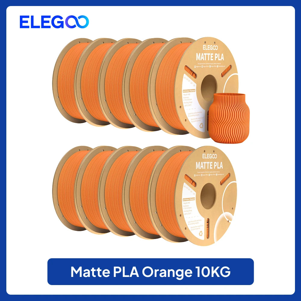 ELEGOO Multiple-Color Matte PLA Filament 1.75mm 2KG/4KG/5KG/10KG For EU US