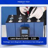 US Stock 320AH Lifepo4 Battery Rechargeable Lithium Iron Phosphate Batteries DIY 12V 24V 48V For EV Golf Cart Boat with Busbars