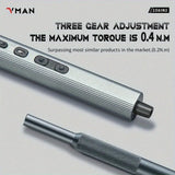 VMAN 156in1 Mini Electric Screwdriver Set Precision Repair Tools Magnetic Phillips Screw Driver Bits for iPhone PC Watch Camera