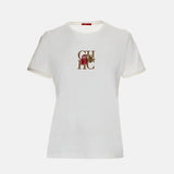 CH Women's clothing-women's cotton embroidered- casual basic T-shirt- street style-summer fashion-comfortable and breathable top