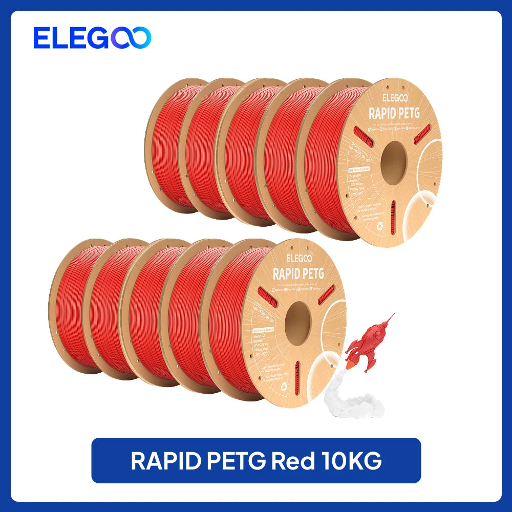 ELEGOO 4KG/5KG/10KG 1.75mm Rapid PETG Filament