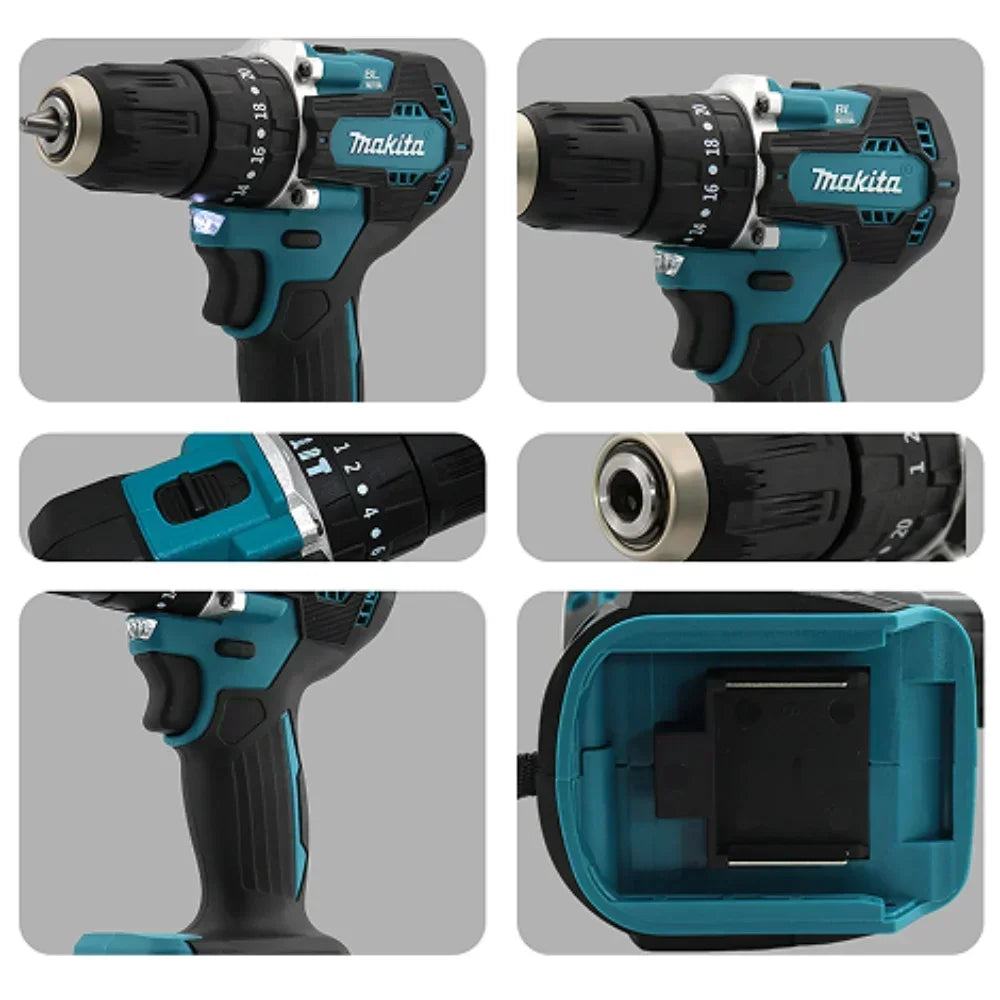 Makita Original DDF487 Cordless Driver Drill Brushless Electric Impact Screwdriver Rechargeable Power Tool 18V