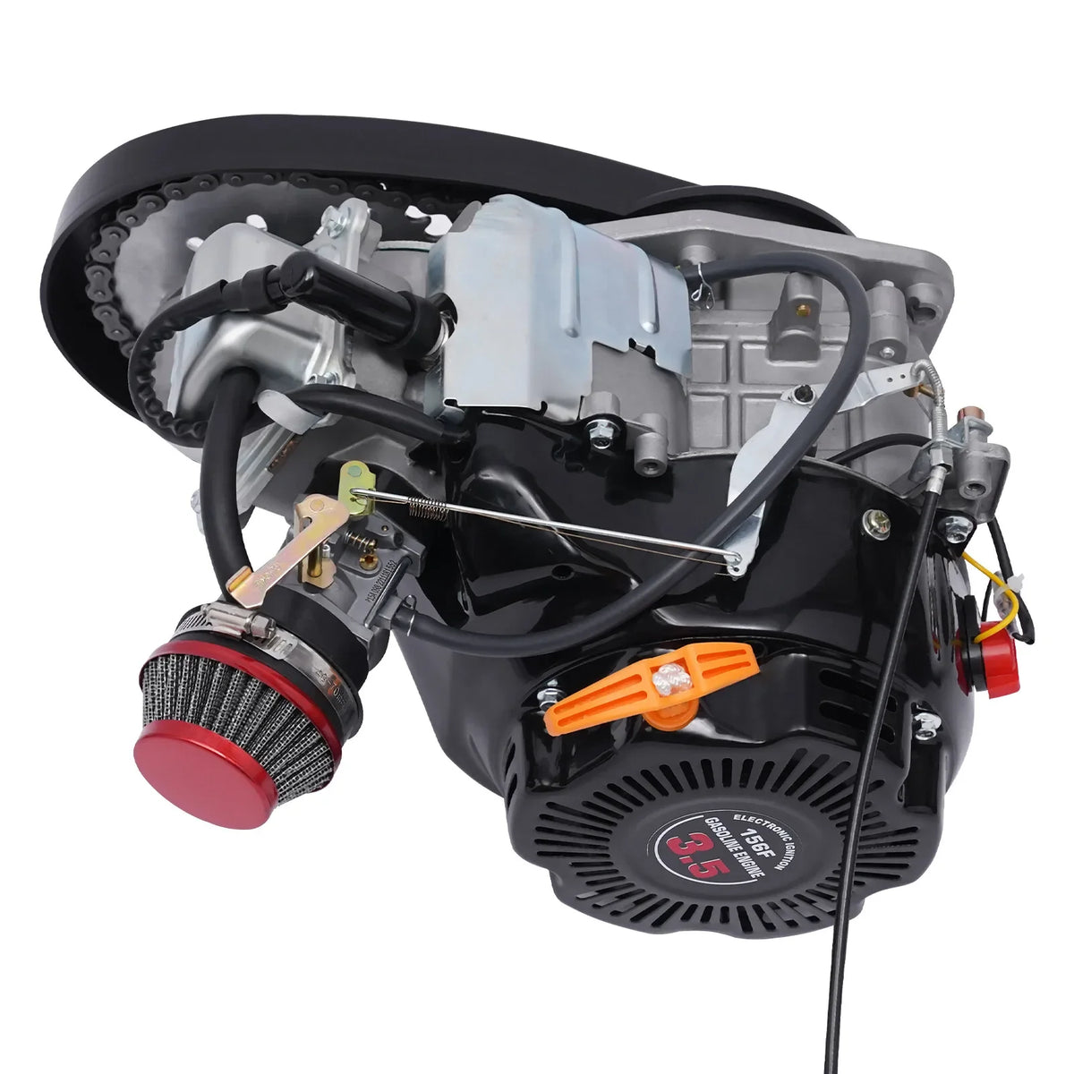 100cc 4-Stroke Gas Bicycle Engine Kit - Complete Motorized Conversion Set for Adult Bike, 80mm Mount