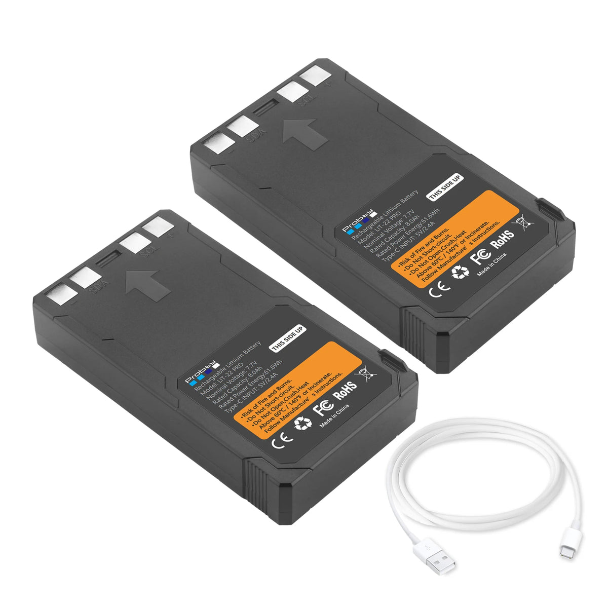 8.0Ah LIT-22, LIT-22 Pro Battery With USB-C Fast Charging for SPYPOINT Flex-M, Flex G-36, Flex-Plus, Flex-S
