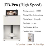 Evebot Multicolor Coffee Drink Printer Color Printer Suitable for Printing Pictures 600dpi 7-inch Touch Screen