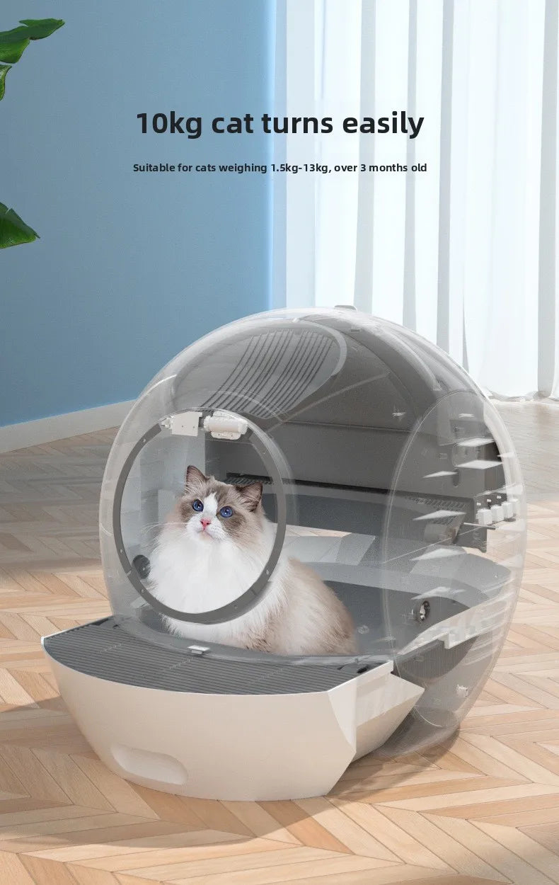 Intelligent cat litter box, a cat product with automatic cleaning and deodorizing functions, can eliminate odors，cat supplies